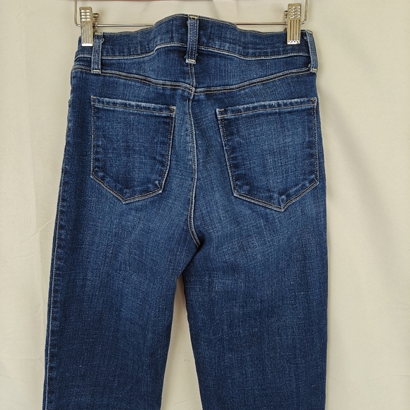 L'Agence Alexia Jean High Rise Cropped Cigarette In Atwood Wash Size 26 - Picture 9 of 10